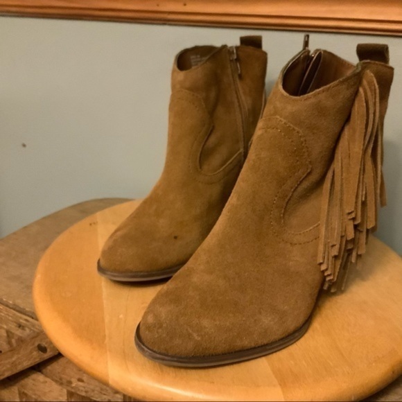 Steve madden Ohio tan suede fringe tassel boot 8 - Picture 3 of 11